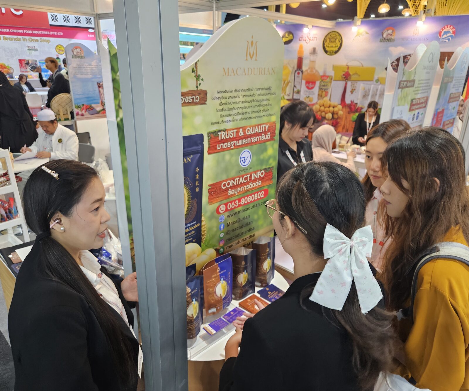 MacaDurian booth at THAIFEX – Anuga Asia 2026, Hall 4 Booth D17